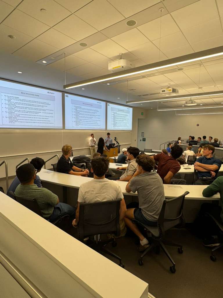 AIG MSU members at weekly meeting